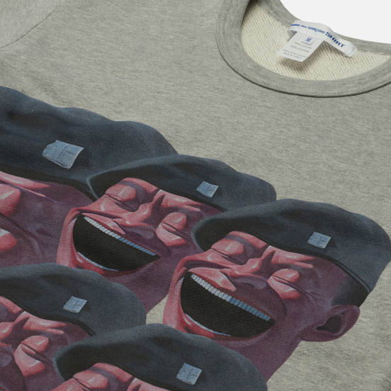 Мужской лонгслив Comme des Garcons SHIRT x Yue Minjun Print E Grey