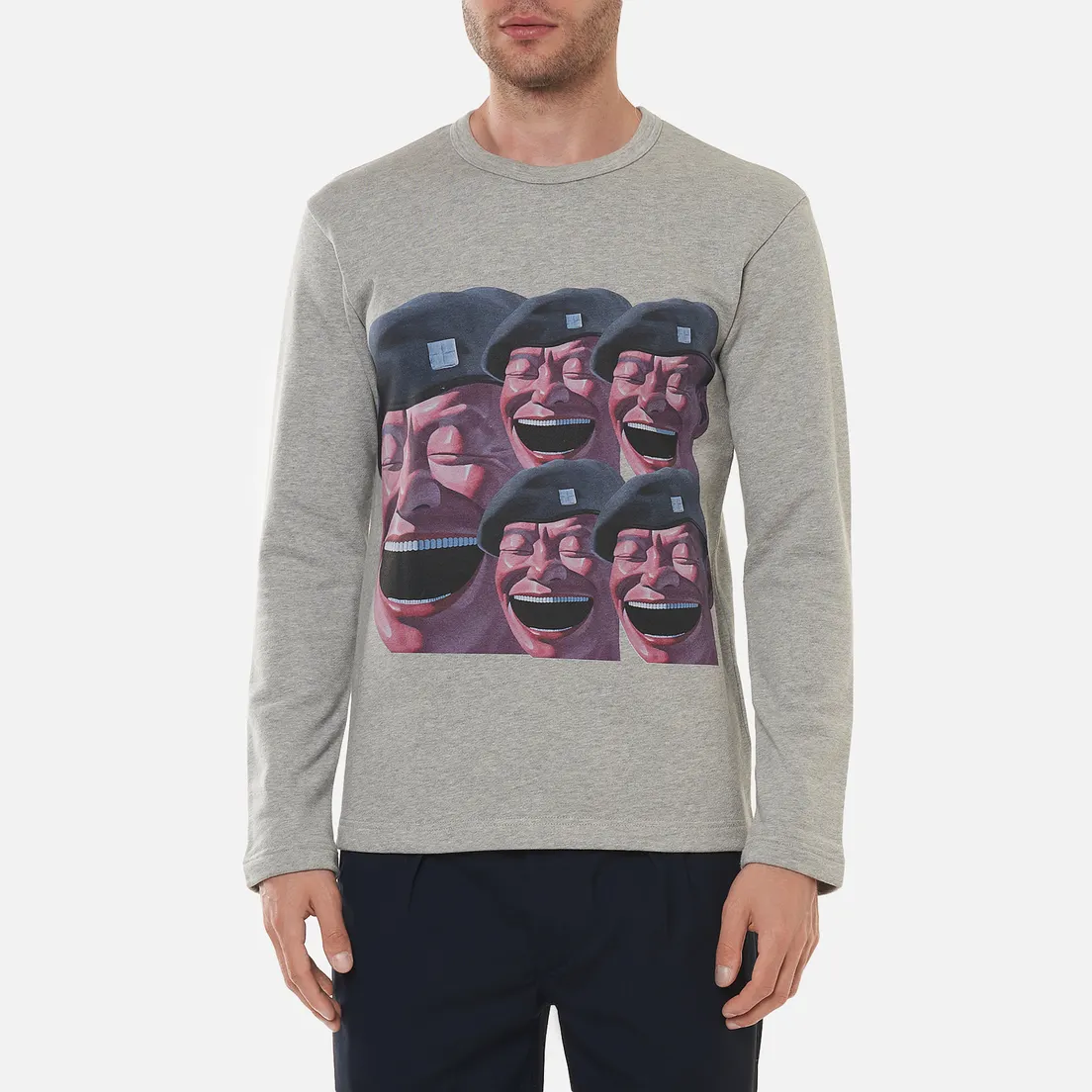 Comme des Garcons SHIRT Мужской лонгслив x Yue Minjun Print E