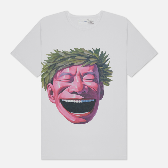 Мужская футболка Comme des Garcons SHIRT x Yue Minjun Print C White