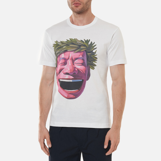 Мужская футболка Comme des Garcons SHIRT x Yue Minjun Print C White