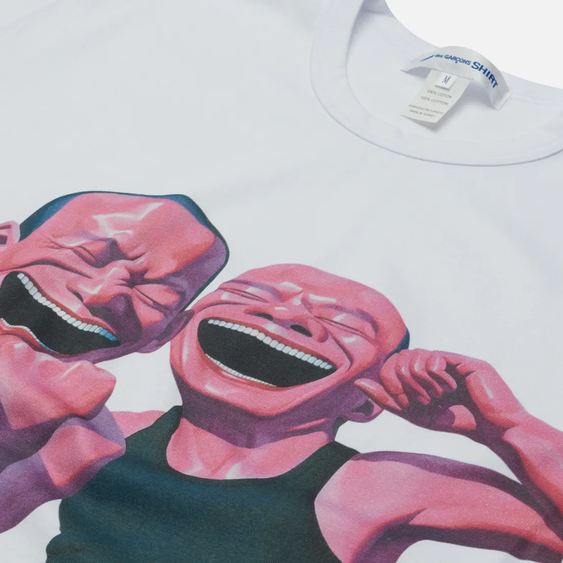 Comme des Garcons SHIRT Мужская футболка x Yue Minjun Print D
