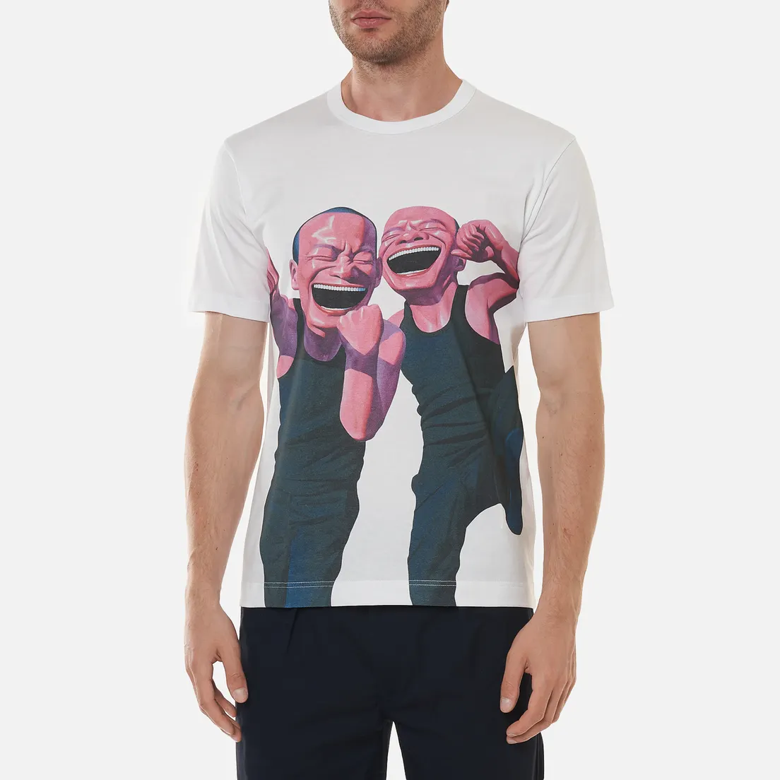 Comme des Garcons SHIRT Мужская футболка x Yue Minjun Print D