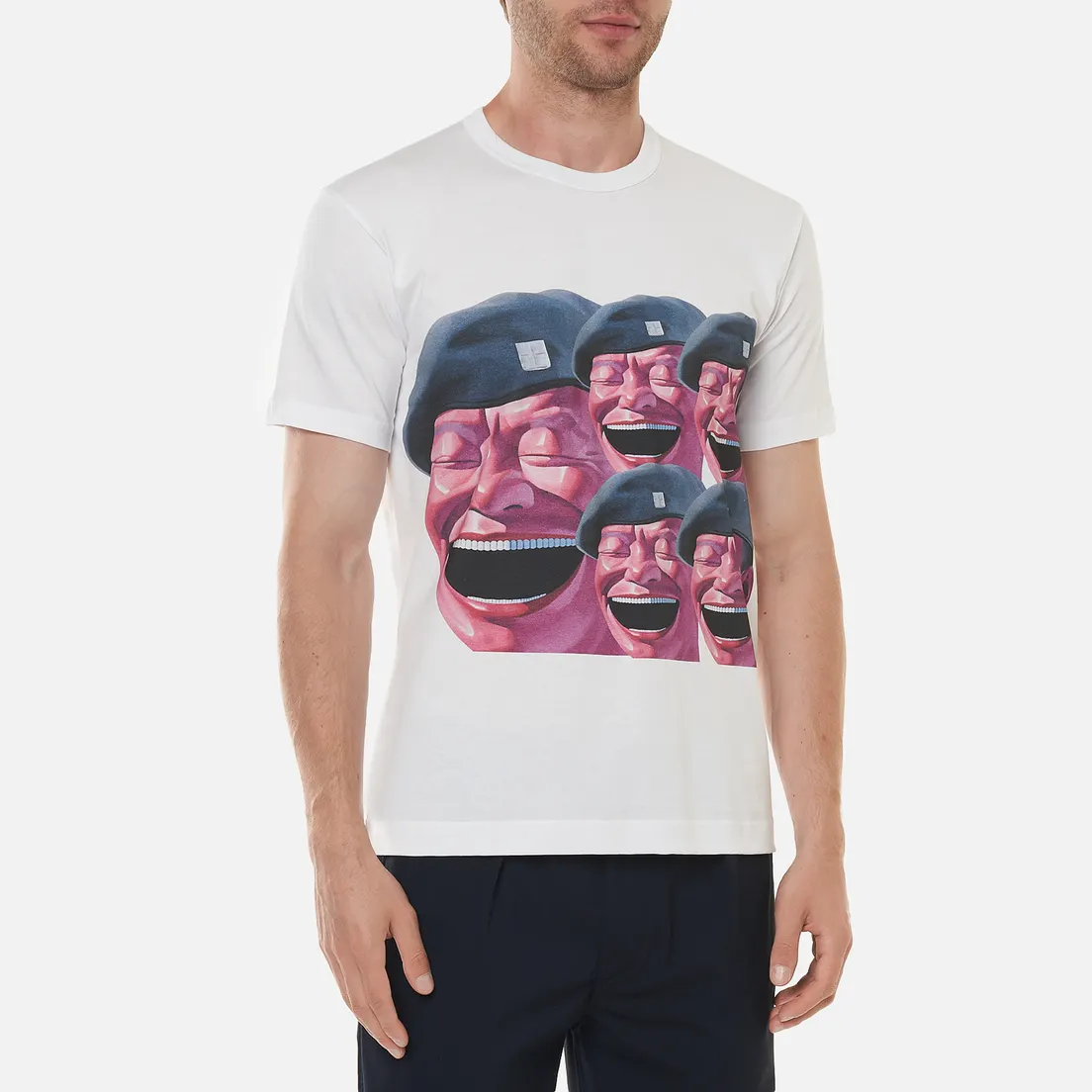 Comme des Garcons SHIRT Мужская футболка x Yue Minjun Print E