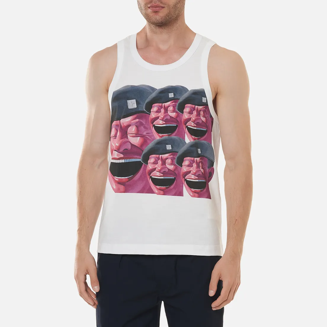 Comme des Garcons SHIRT Мужская майка x Yue Minjun Print E