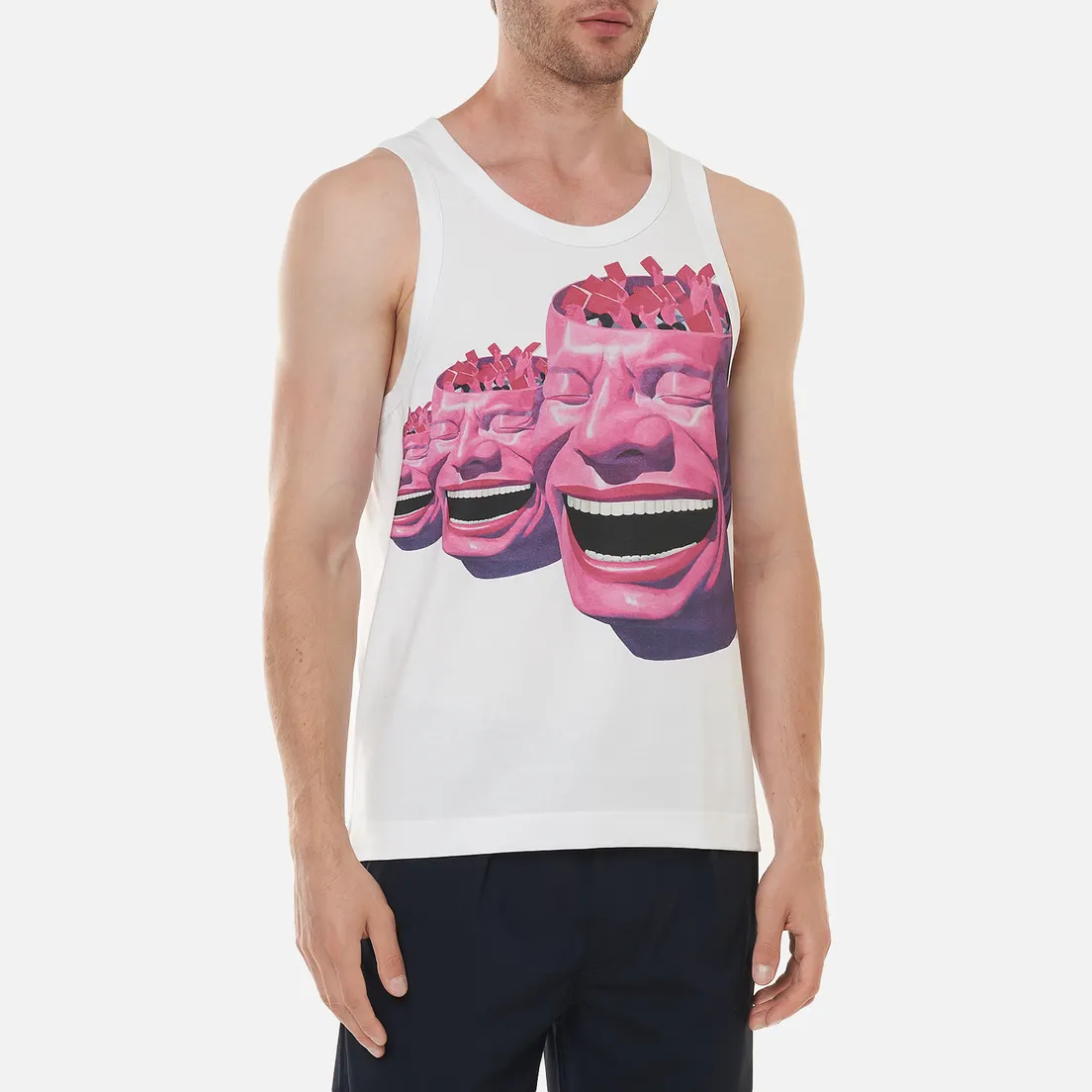 Comme des Garcons SHIRT Мужская майка x Yue Minjun Print F