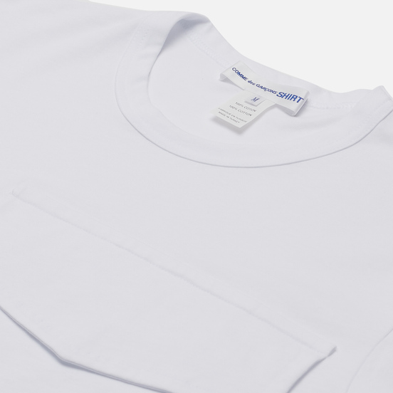 Мужская футболка Comme des Garcons SHIRT Exaggerated Pocket White