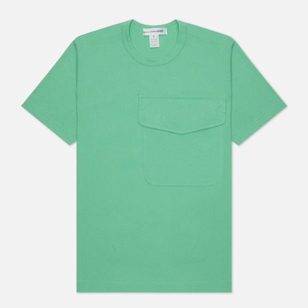 Мужская футболка Comme des Garcons SHIRT Exaggerated Pocket, цвет зелёный, размер S
