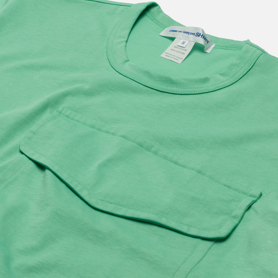 Мужская футболка Comme des Garcons SHIRT Exaggerated Pocket Green