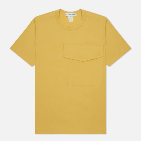 Мужская футболка Comme des Garcons SHIRT Exaggerated Pocket, цвет жёлтый, размер S