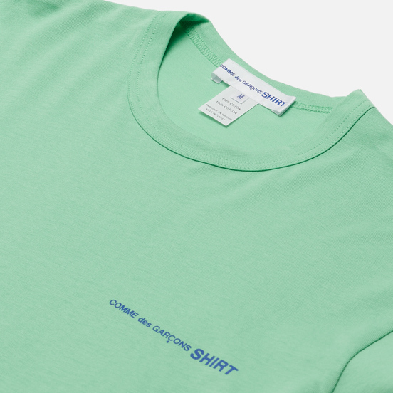 Мужской лонгслив Comme des Garcons SHIRT Front Logo Green