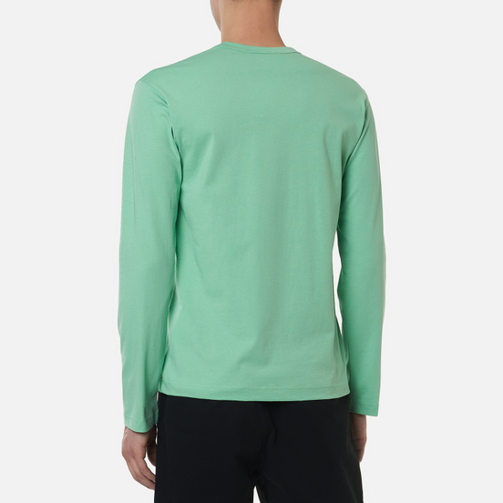Мужской лонгслив Comme des Garcons SHIRT Front Logo Green