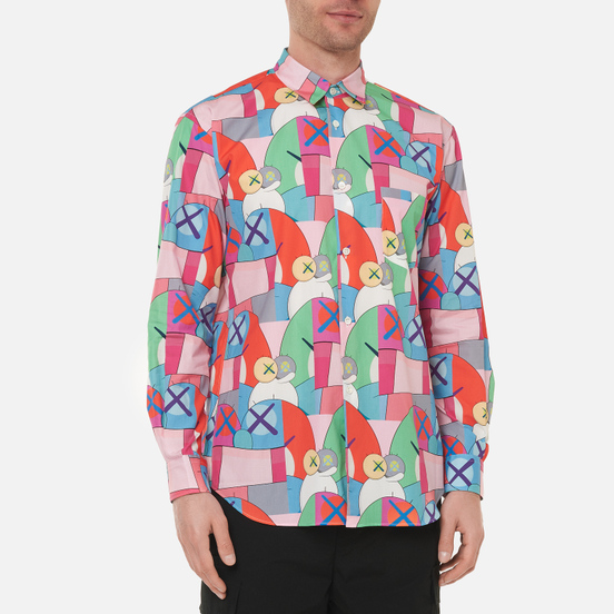 Мужская рубашка Comme des Garcons SHIRT x KAWS Print H Multicolor