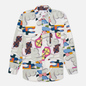 Мужская рубашка Comme des Garcons SHIRT x KAWS Print I White/Multicolor фото - 0