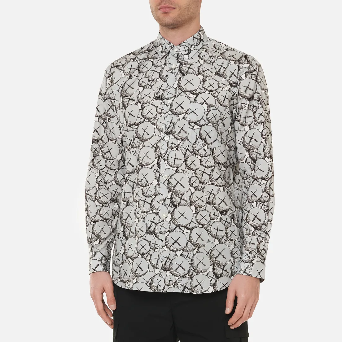 Comme des Garcons SHIRT Мужская рубашка x KAWS Print D