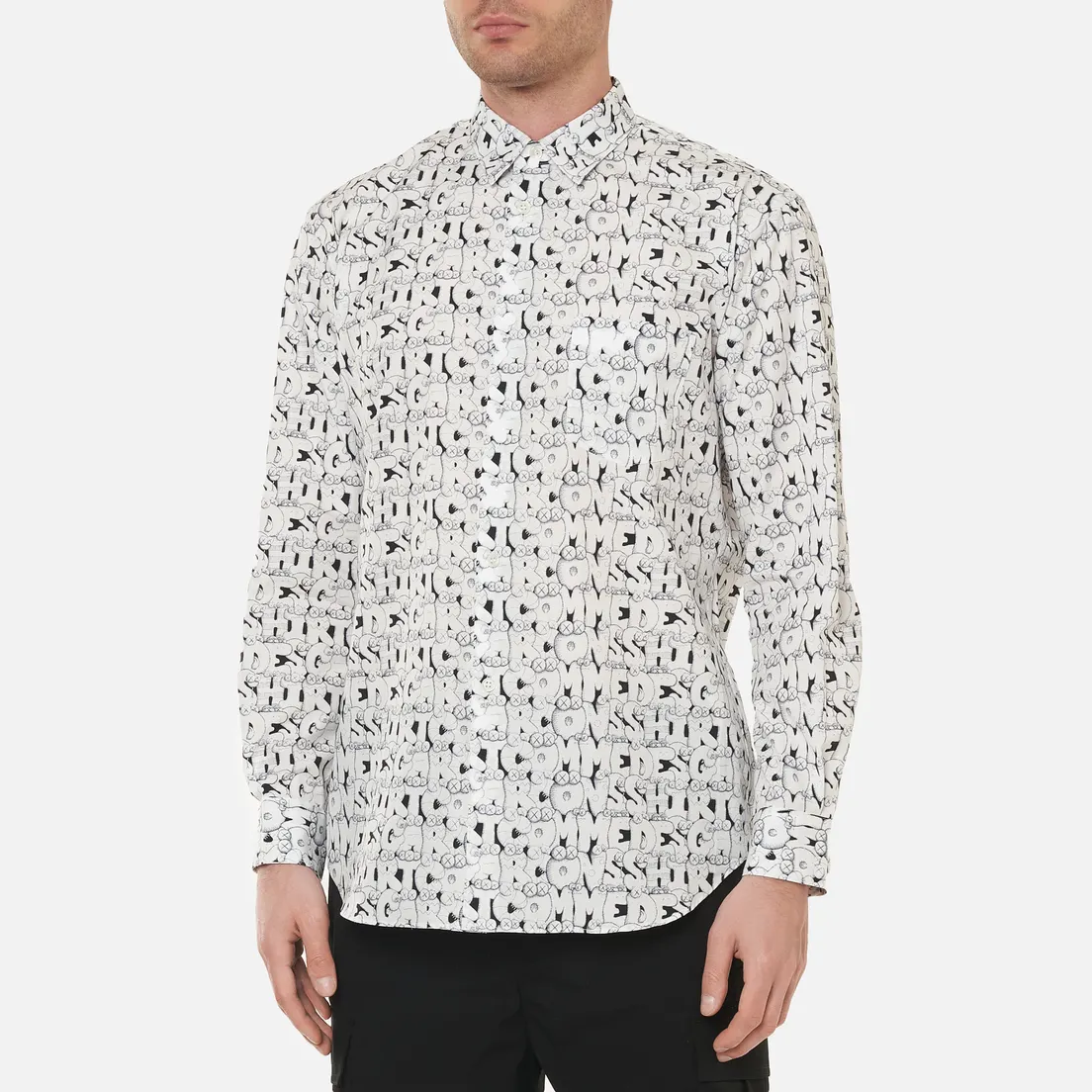 Comme des Garcons SHIRT Мужская рубашка x KAWS Print E