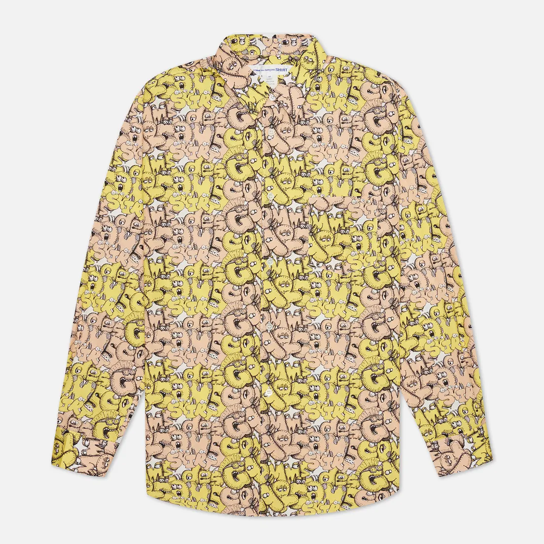 Comme des Garcons SHIRT Мужская рубашка x KAWS Print F