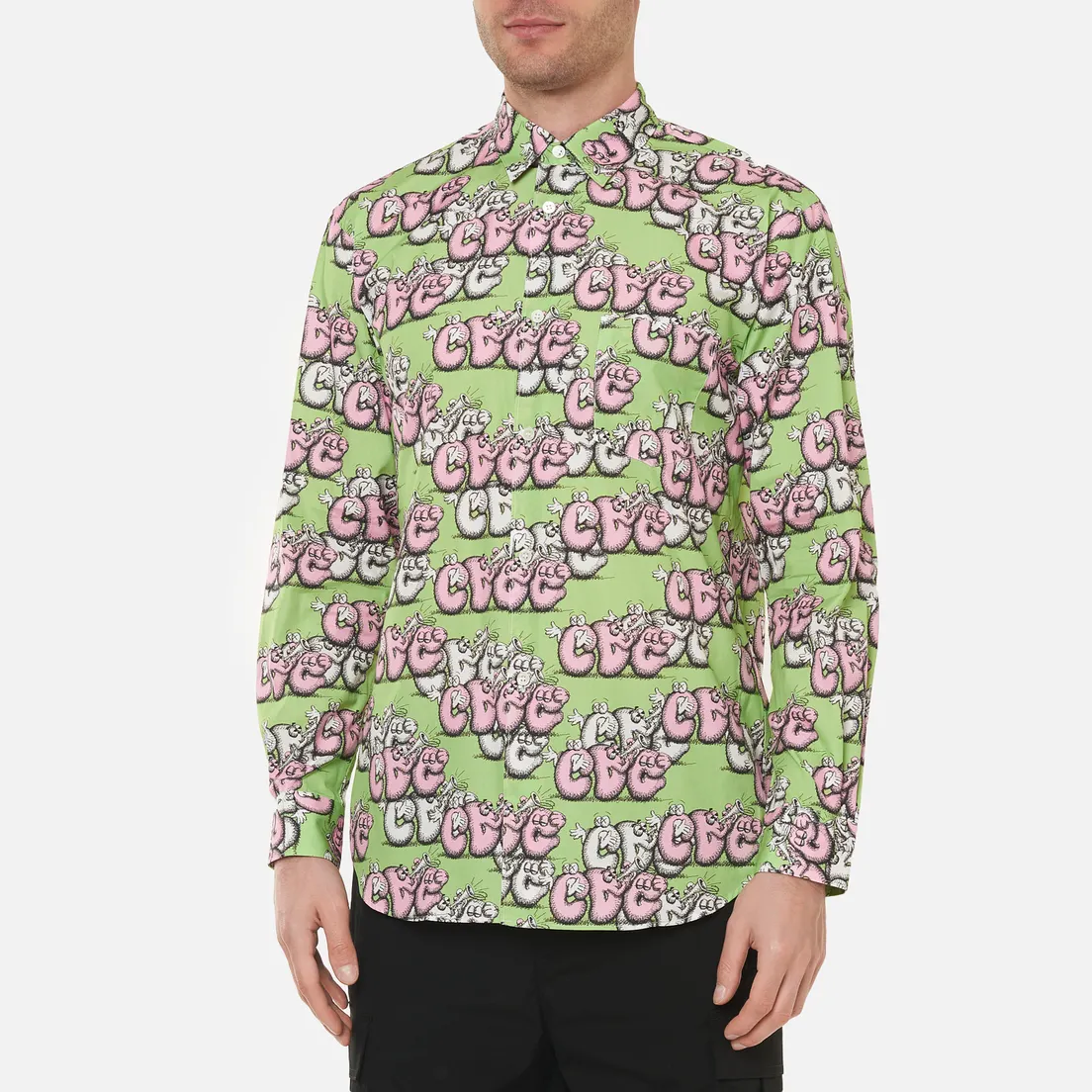Comme des Garcons SHIRT Мужская рубашка x KAWS Print G