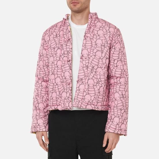 Мужская куртка Comme des Garcons SHIRT x KAWS Print B/F Pink/Yellow