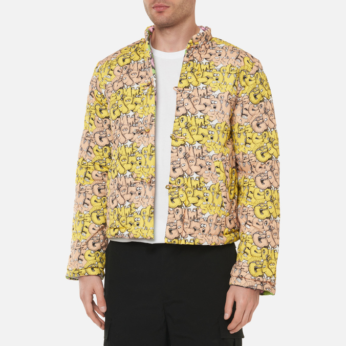 Мужская куртка Comme des Garcons SHIRT, цвет жёлтый, размер L FH-J006-W21-2 x KAWS Print F/G - фото 4