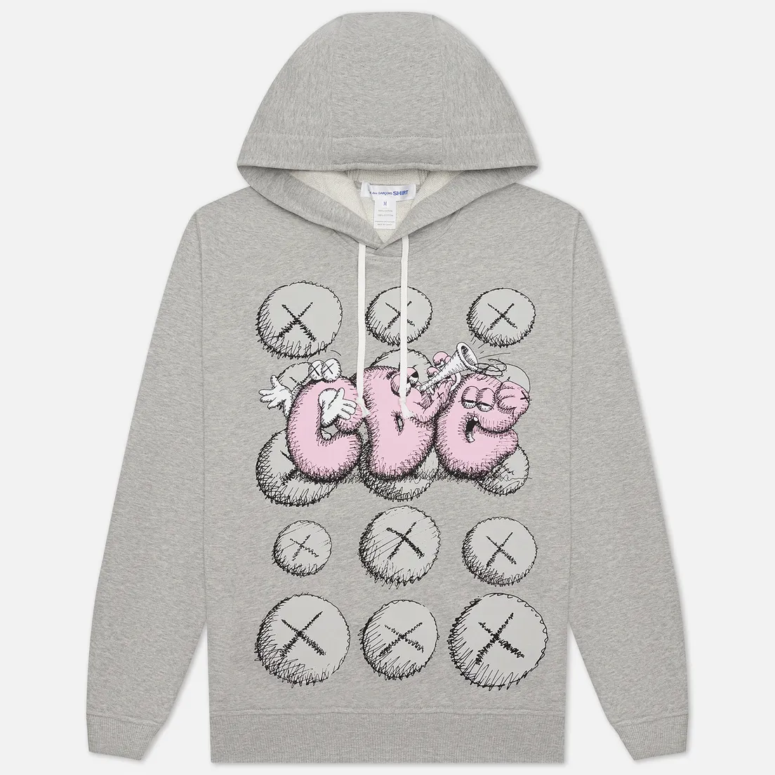Comme des Garcons SHIRT Мужская толстовка x KAWS Print 2 Hoodie