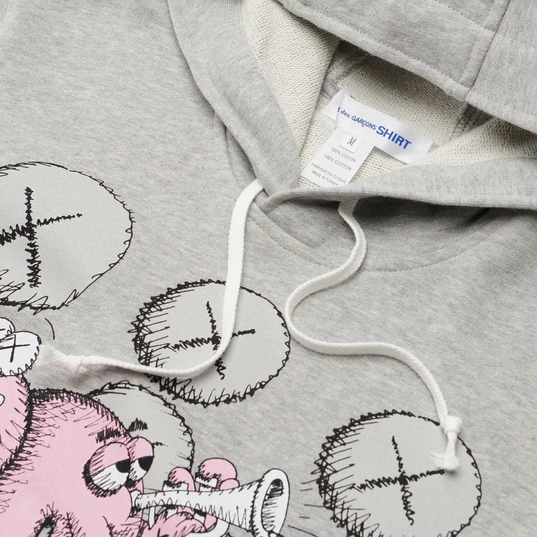 Comme des Garcons SHIRT Мужская толстовка x KAWS Print 2 Hoodie