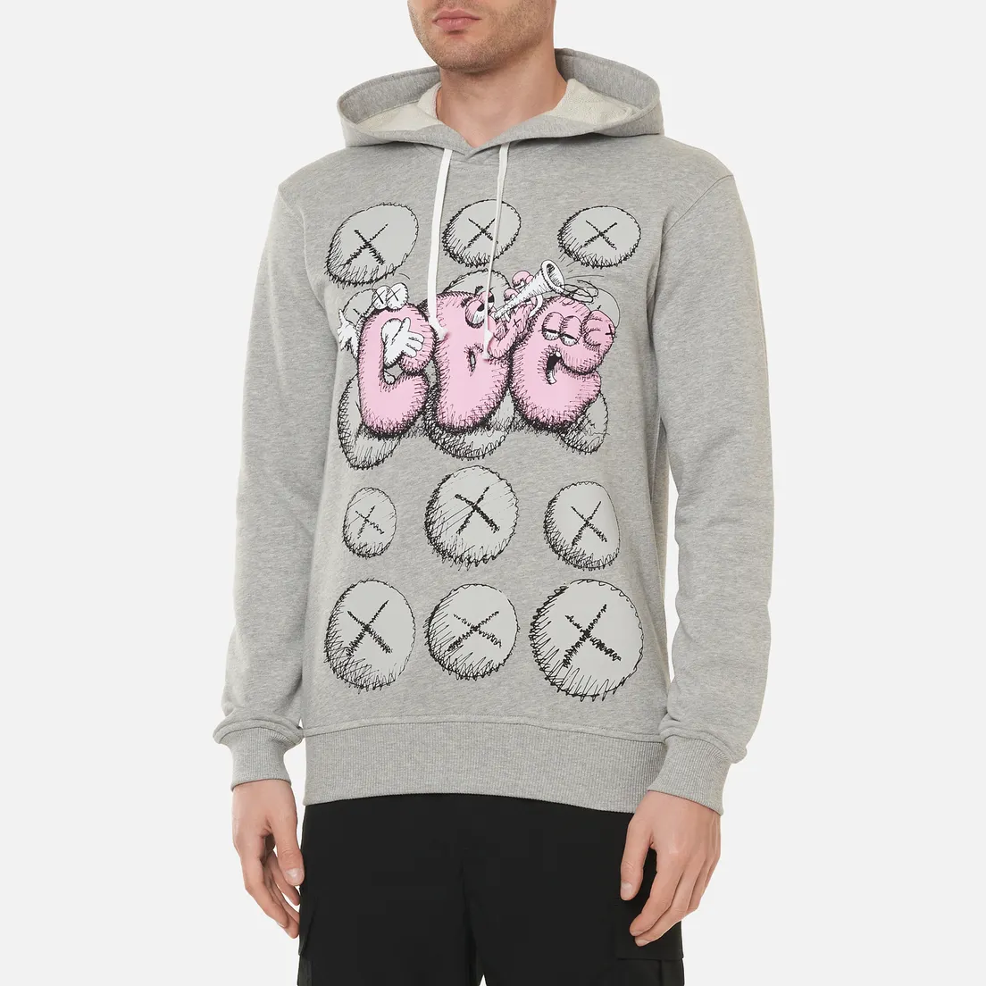 Comme des Garcons SHIRT Мужская толстовка x KAWS Print 2 Hoodie