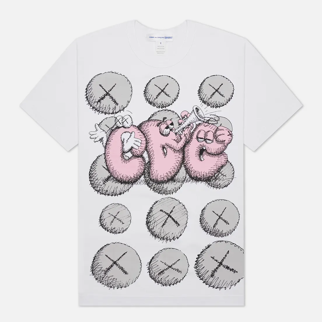 Comme des Garcons SHIRT Мужская футболка x KAWS Print 2