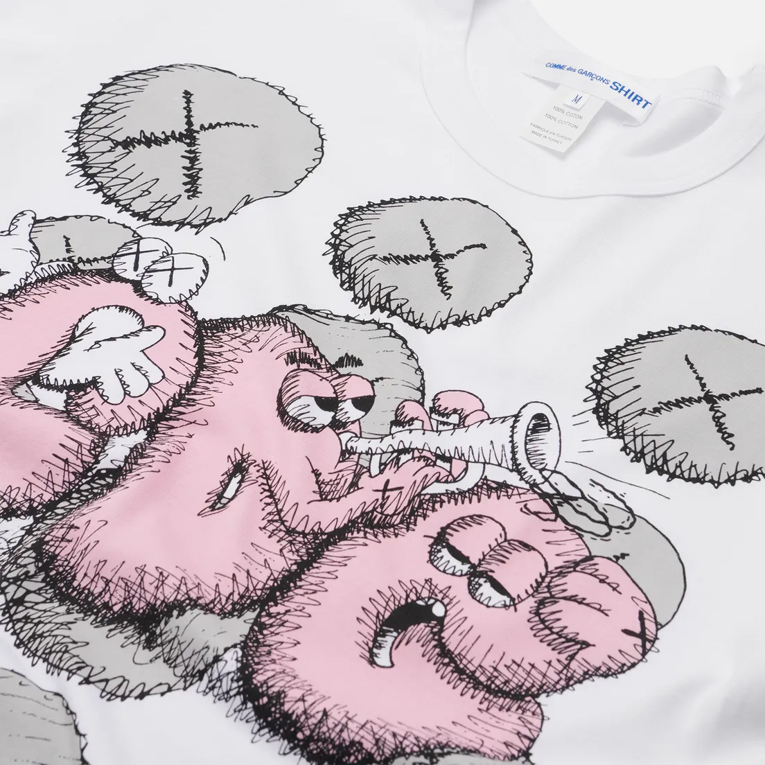 Comme des Garcons SHIRT Мужская футболка x KAWS Print 2