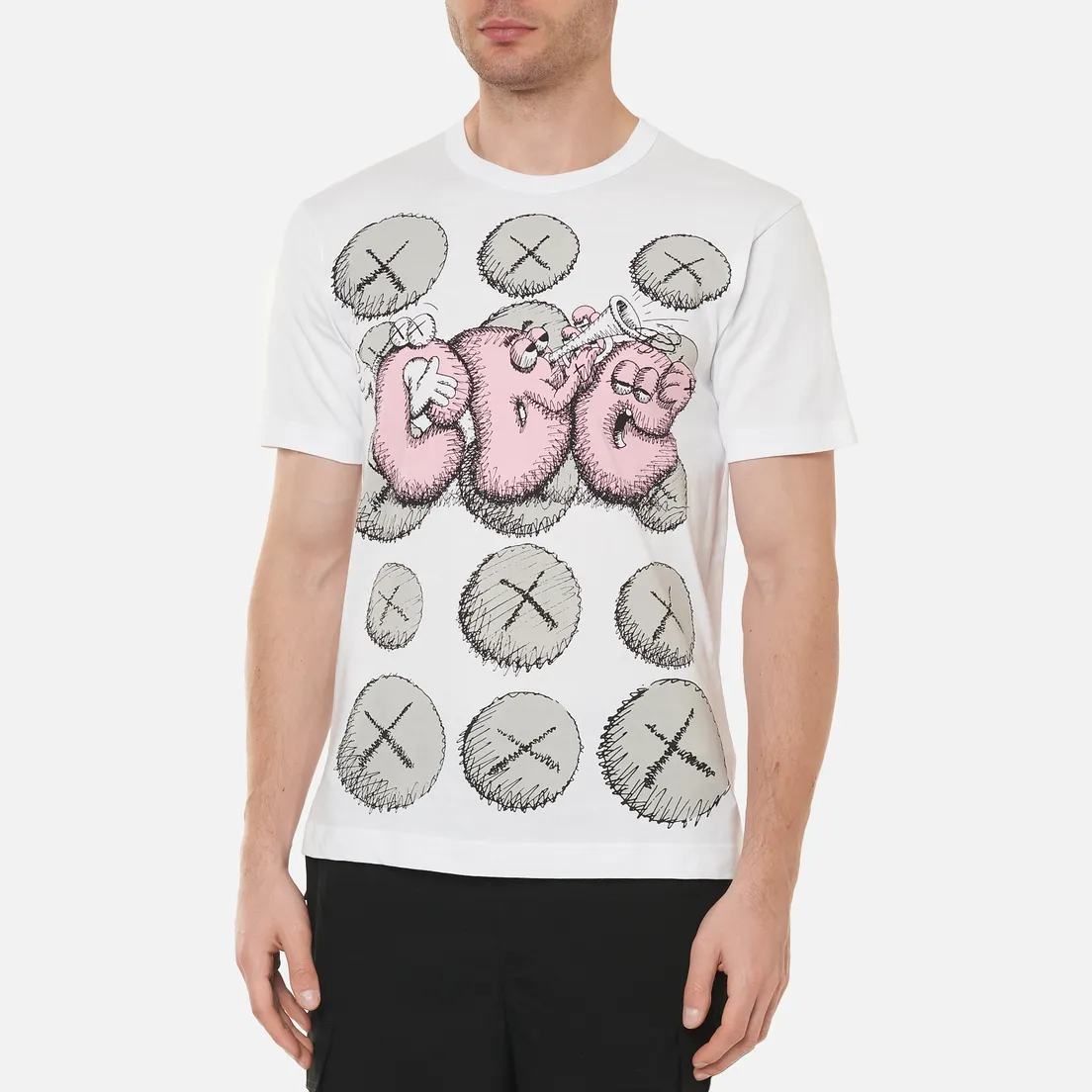 Comme des Garcons SHIRT Мужская футболка x KAWS Print 2