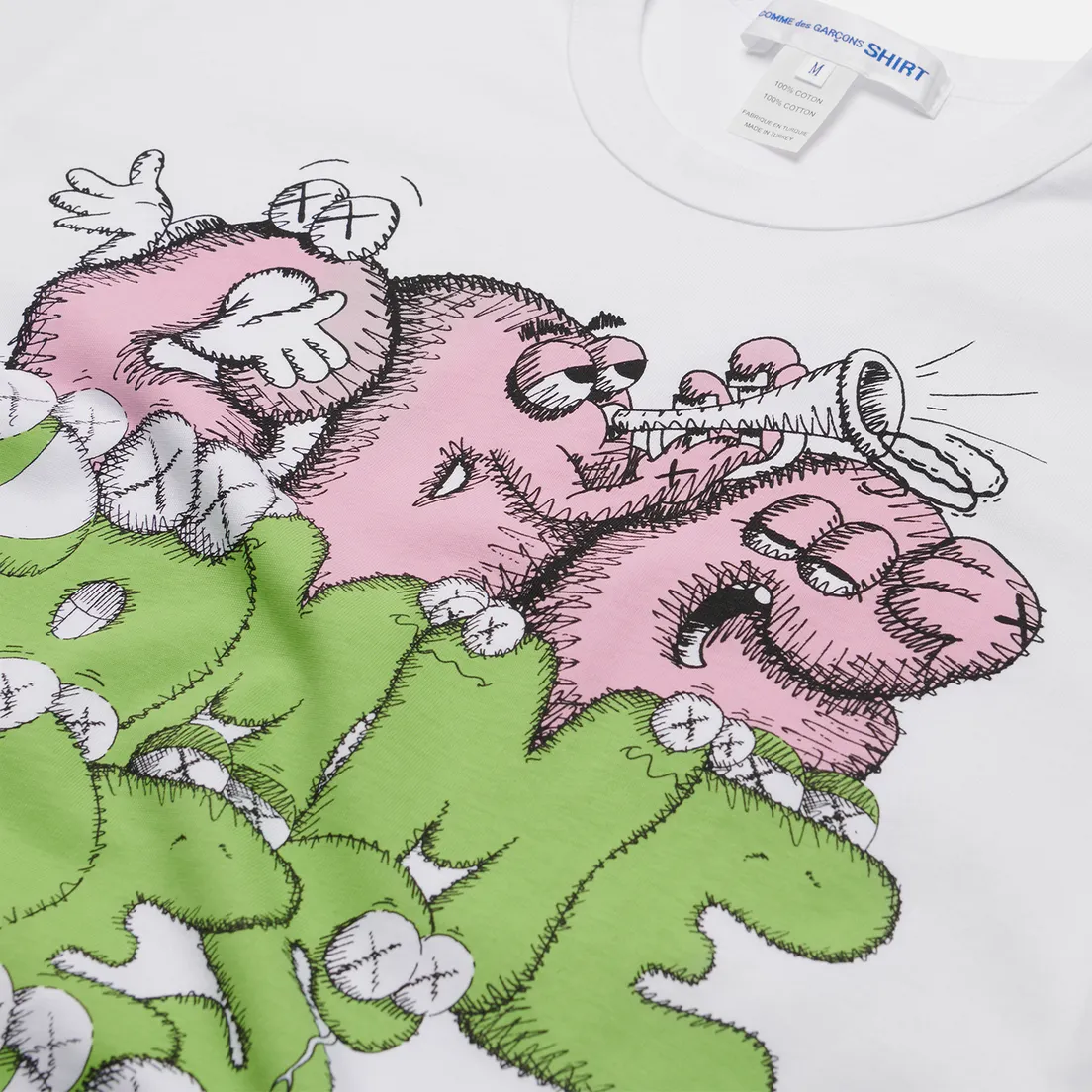 Comme des Garcons SHIRT Мужская футболка x KAWS Print 4
