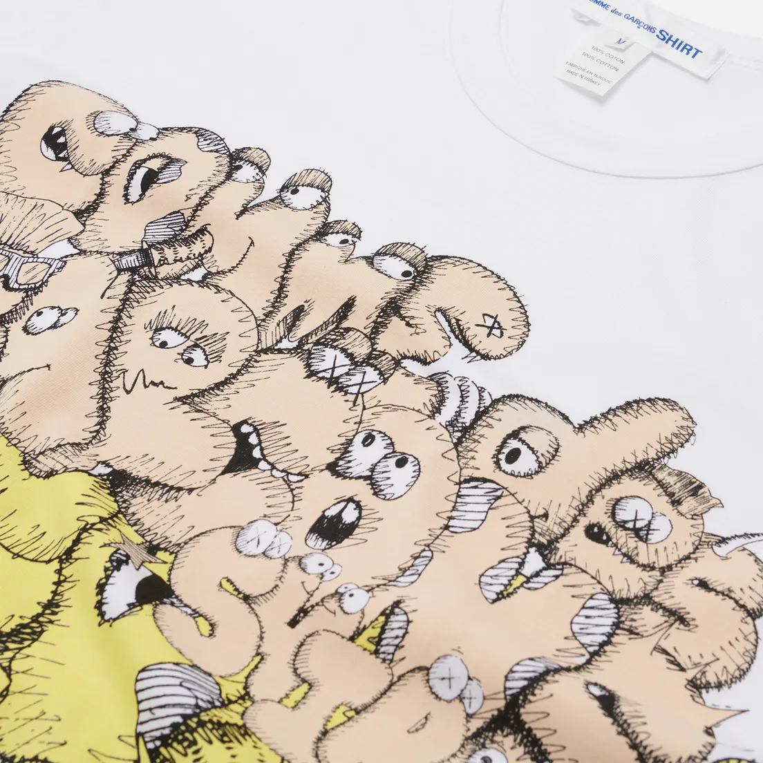 Comme des Garcons SHIRT Мужская футболка x KAWS Print 5