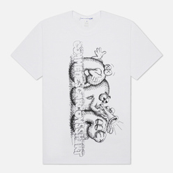 Мужская футболка Comme des Garcons SHIRT x KAWS Print 3 White