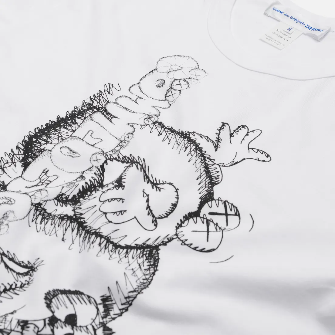Comme des Garcons SHIRT Мужская футболка x KAWS Print 3