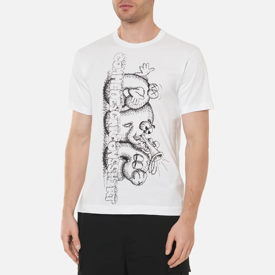 Comme des Garcons SHIRT Мужская футболка x KAWS Print 3