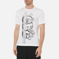 Мужская футболка Comme des Garcons SHIRT x KAWS Print 3 White фото - 2