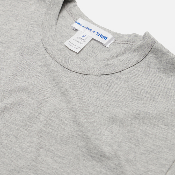 Мужская футболка Comme des Garcons SHIRT, цвет серый, размер S FH-T013-W21-2 Back Logo - фото 2