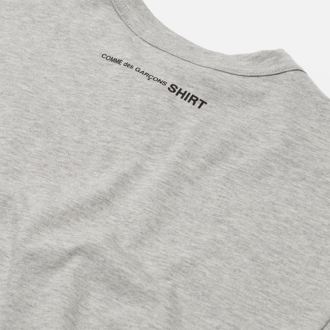 Мужская футболка Comme des Garcons SHIRT, цвет серый, размер S FH-T013-W21-2 Back Logo - фото 3