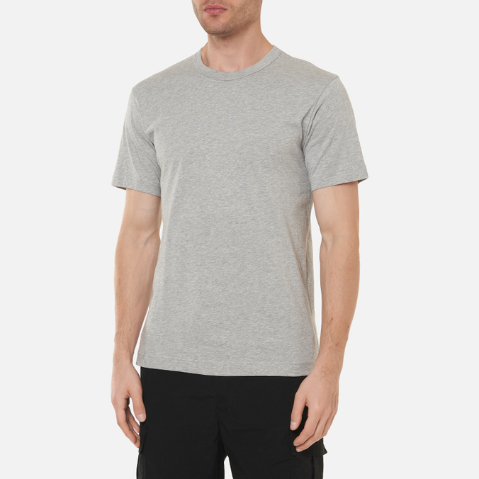 Мужская футболка Comme des Garcons SHIRT, цвет серый, размер S FH-T013-W21-2 Back Logo - фото 4