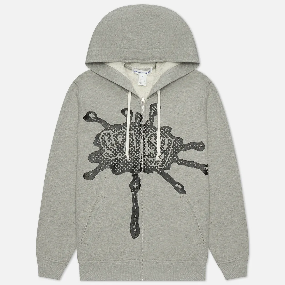 Comme des Garcons SHIRT Мужская толстовка x Christian Marclay Print Splash Zip Hoodie