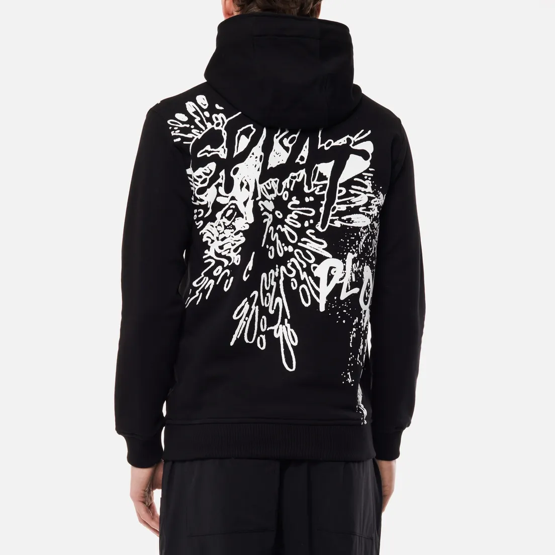 Comme des Garcons SHIRT Мужская толстовка x Christian Marclay Print Splash Hoodie