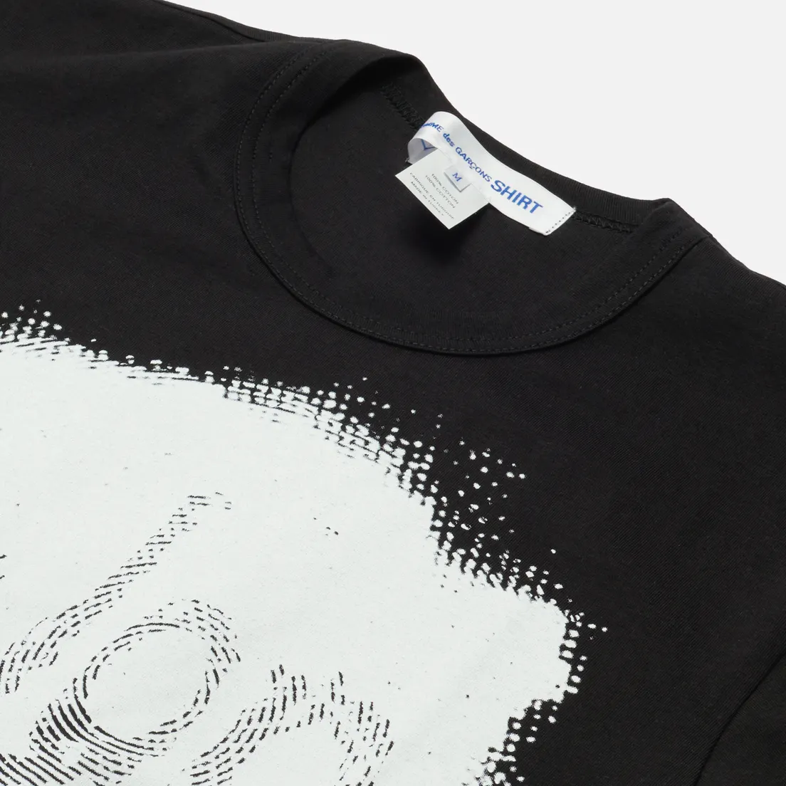 Comme des Garcons SHIRT Мужская футболка x Christian Marclay Print Plop Crew Neck