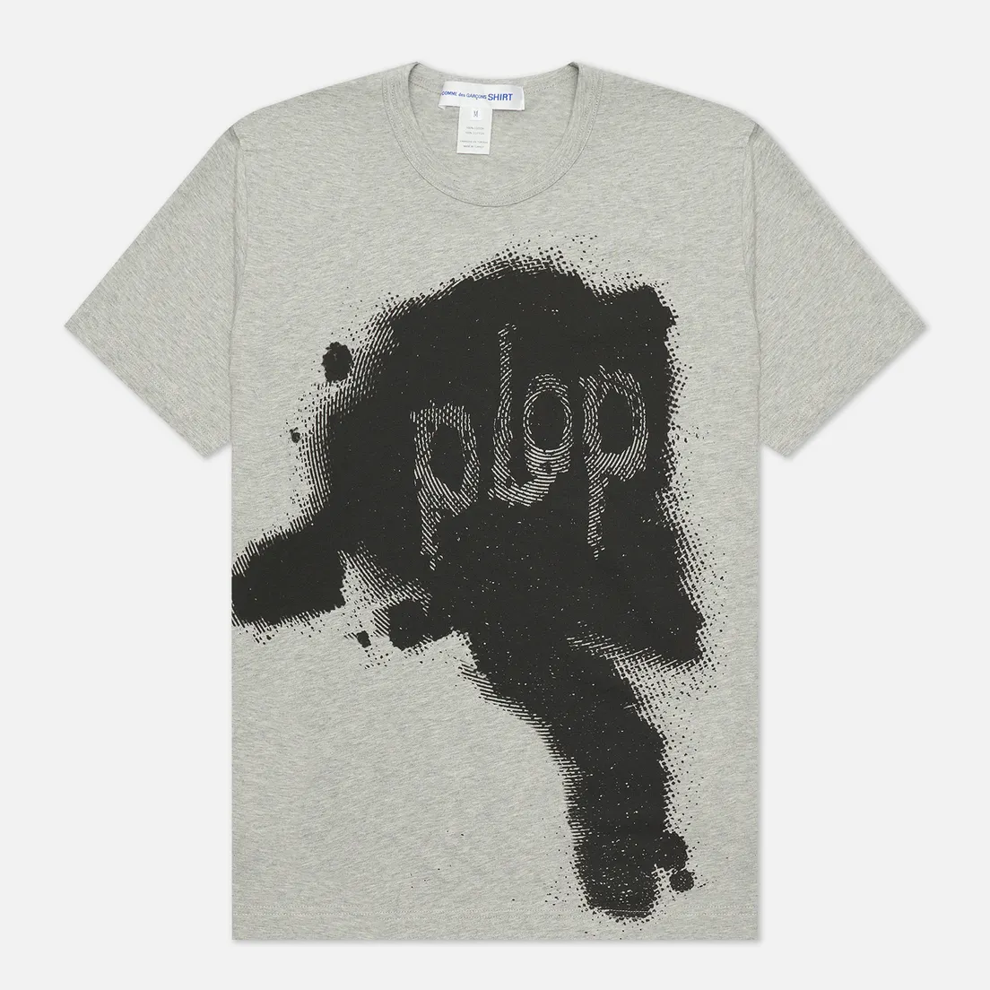 Comme des Garcons SHIRT Мужская футболка x Christian Marclay Print Plop Crew Neck