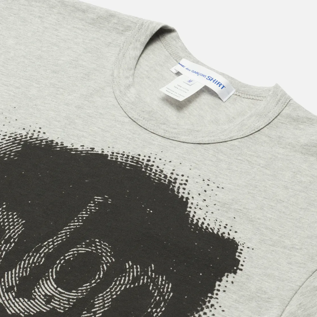 Comme des Garcons SHIRT Мужская футболка x Christian Marclay Print Plop Crew Neck
