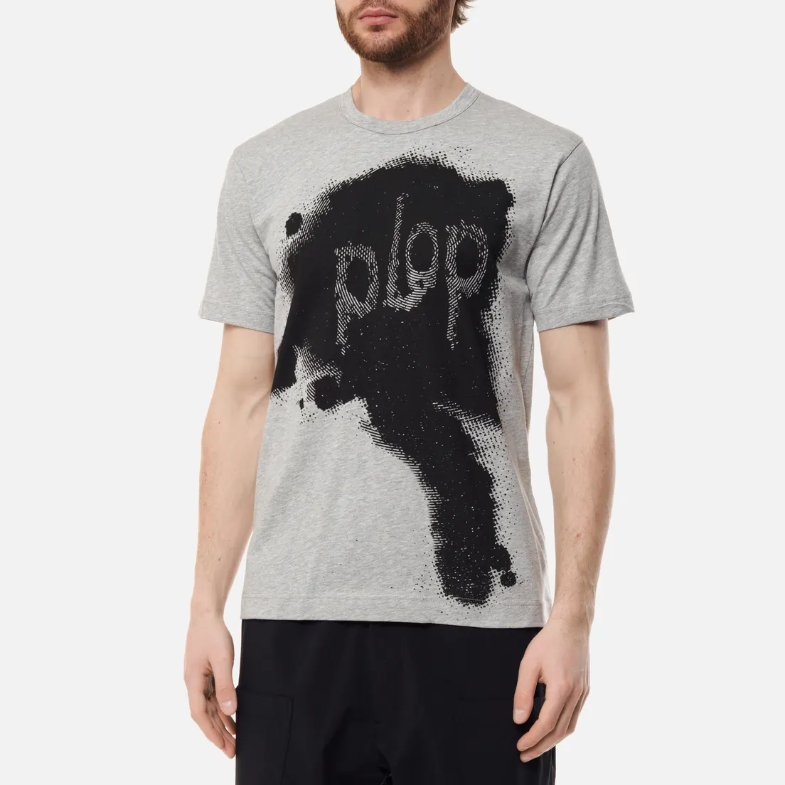 Comme des Garcons SHIRT Мужская футболка x Christian Marclay Print Plop Crew Neck