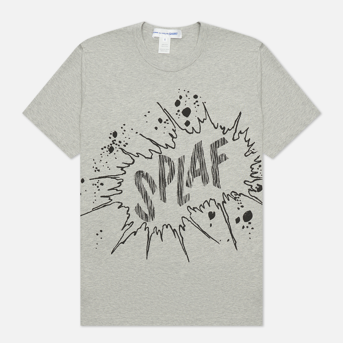 Comme des Garcons SHIRT Мужская футболка x Christian Marclay Print Splaf Crew Neck
