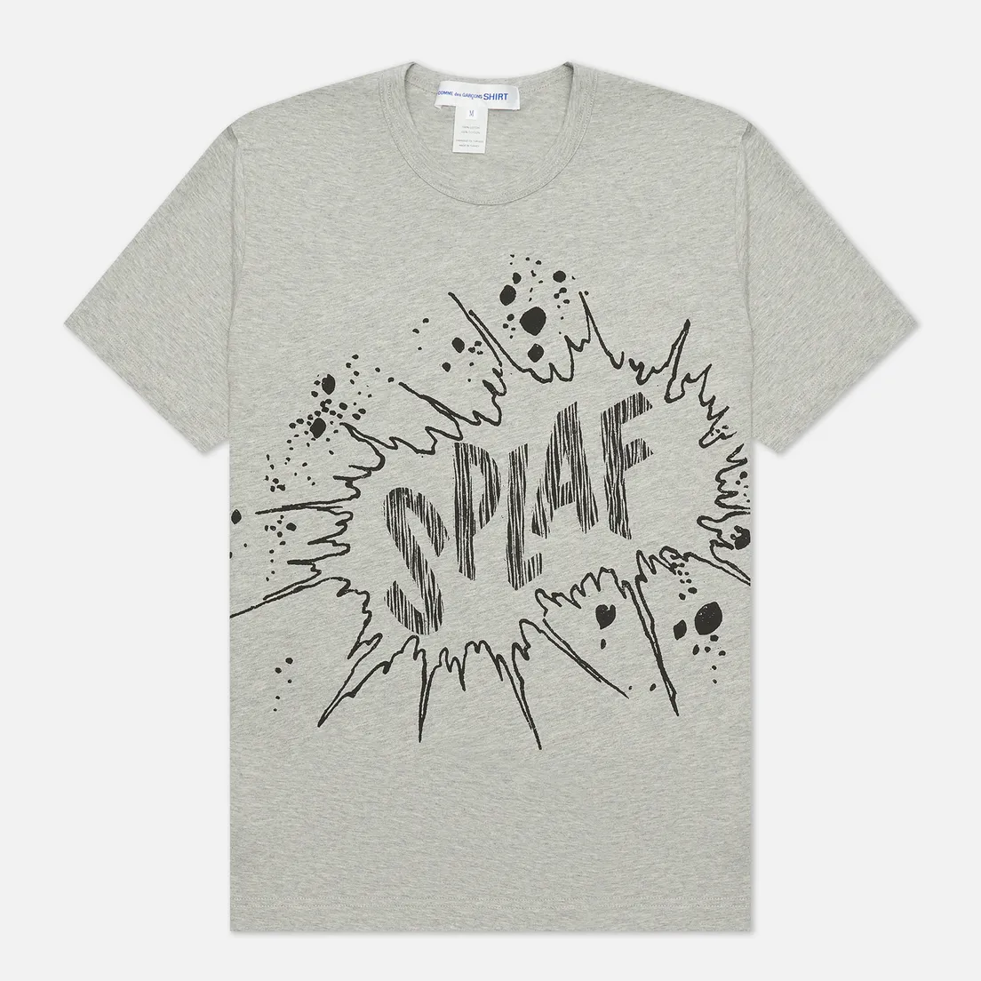 Comme des Garcons SHIRT Мужская футболка x Christian Marclay Print Splaf Crew Neck