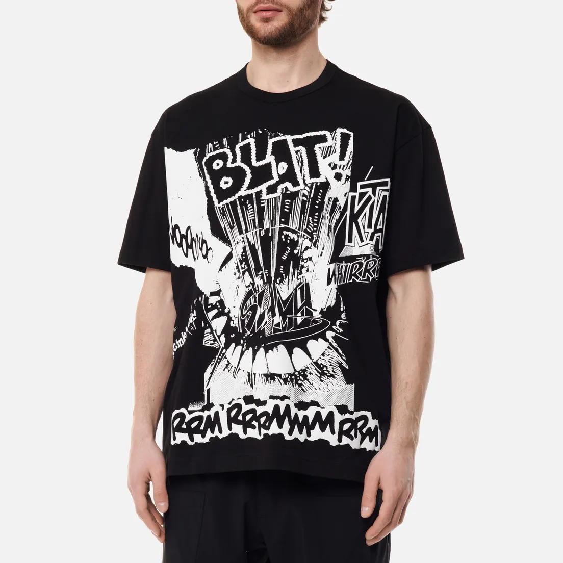 Comme des Garcons SHIRT Мужская футболка x Christian Marclay Print Blat Crew Neck