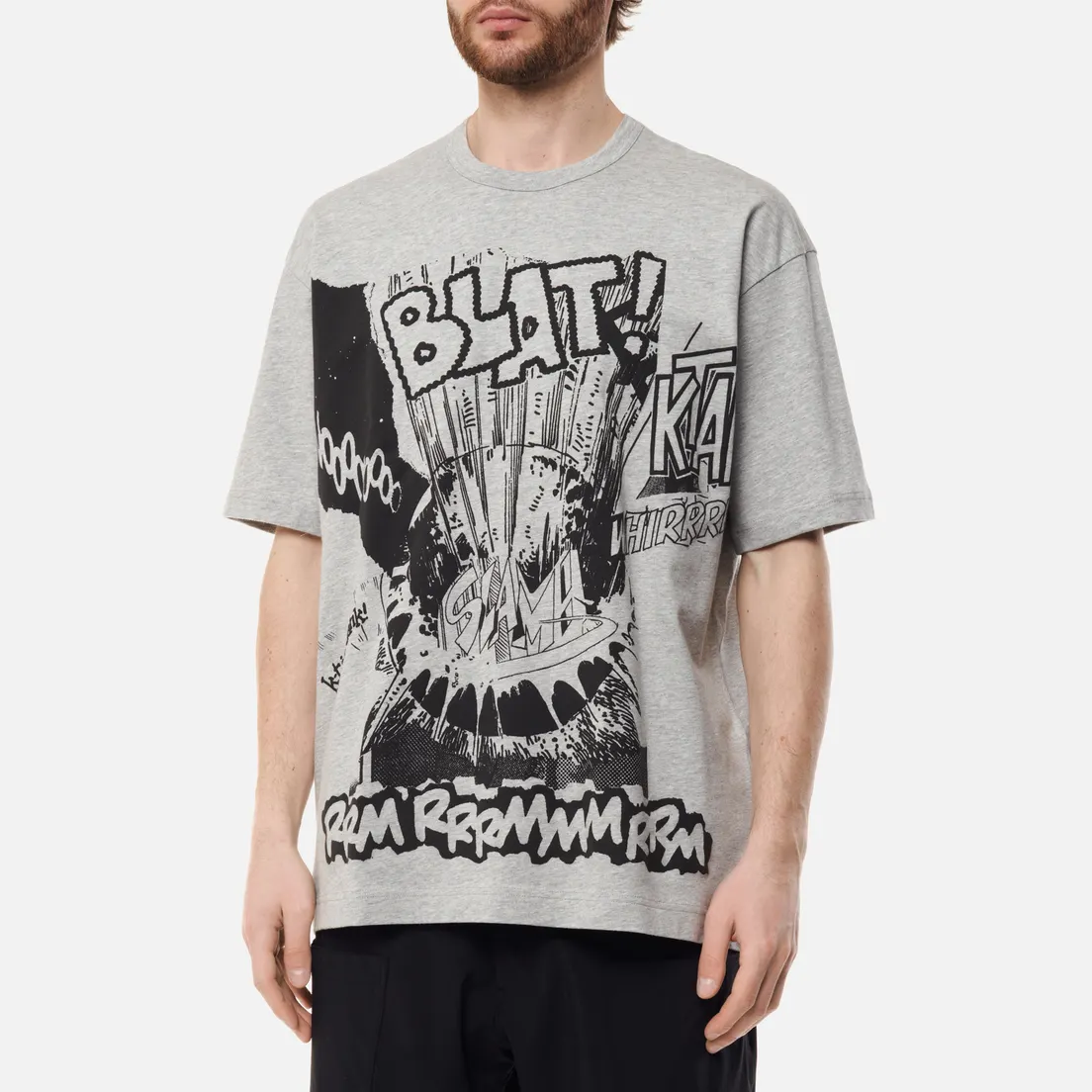 Comme des Garcons SHIRT Мужская футболка x Christian Marclay Print Blat Crew Neck