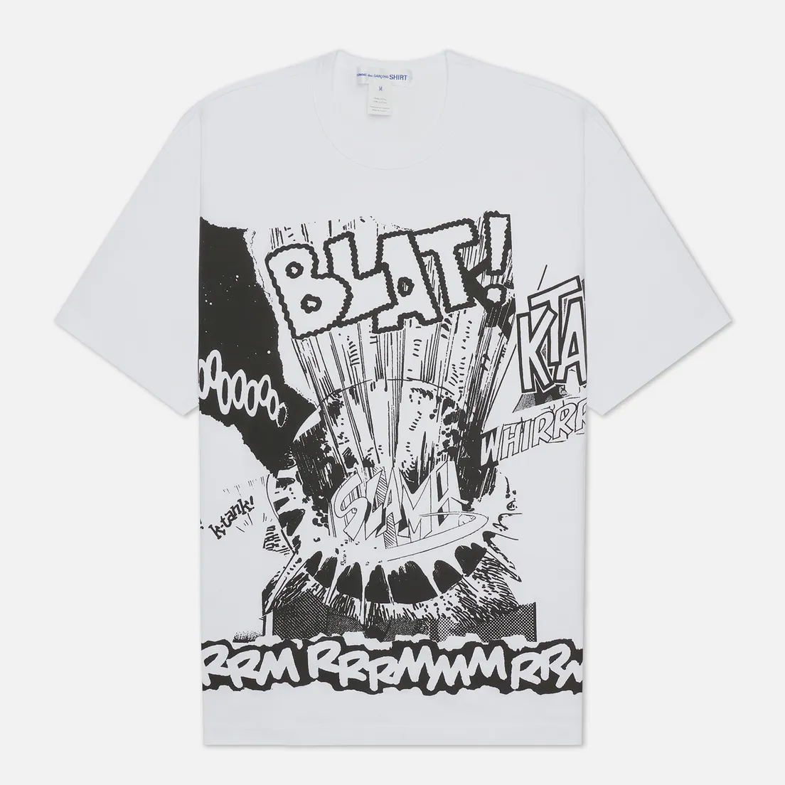 Comme des Garcons SHIRT Мужская футболка x Christian Marclay Print Blat Crew Neck