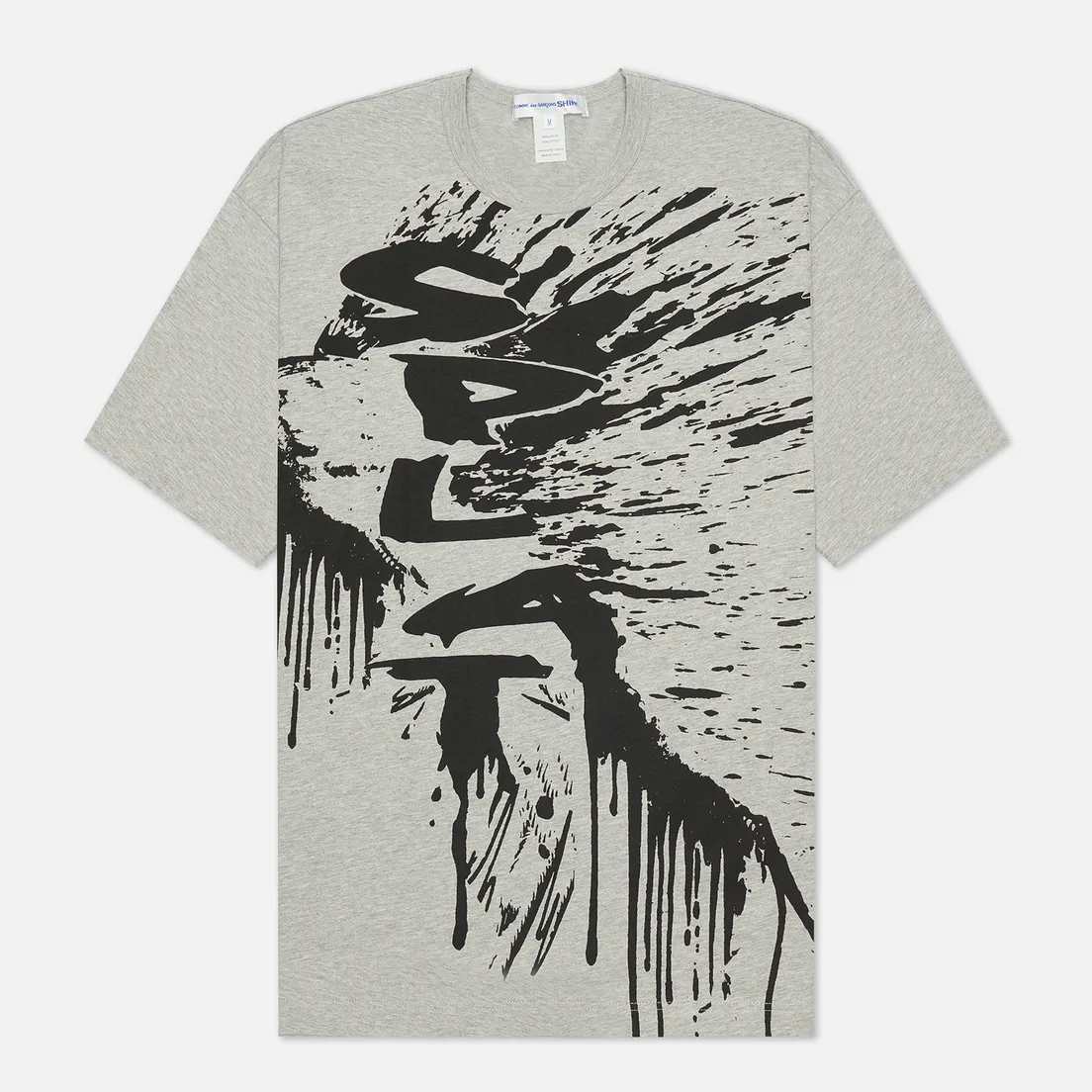Comme des Garcons SHIRT Мужская футболка x Christian Marclay Print Splat Crew Neck